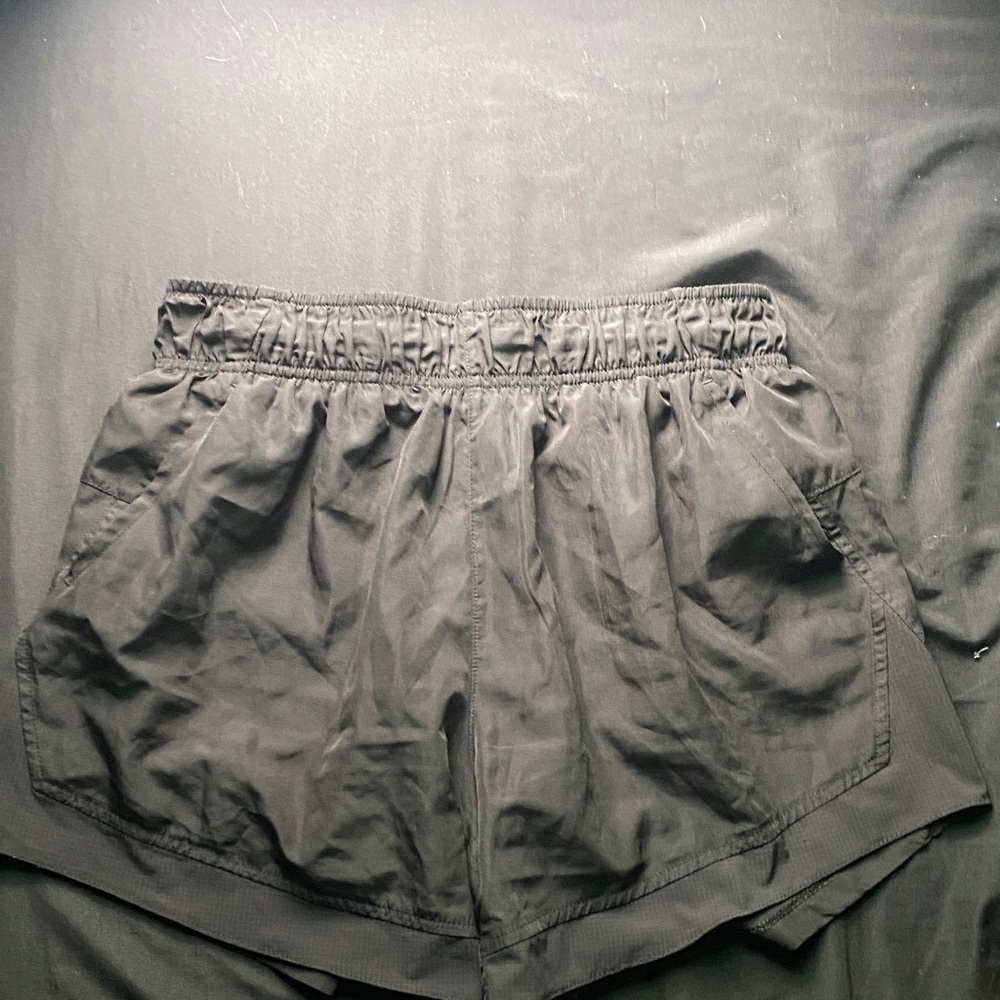 Women's Black Athletic Shorts with Elastic Waist